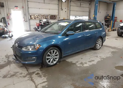 2016 Volkswagen Golf Sportwagen Tsi Se 4-Door z USA, uszkodzony, nr VIN 3VWC17AU2GM522363
